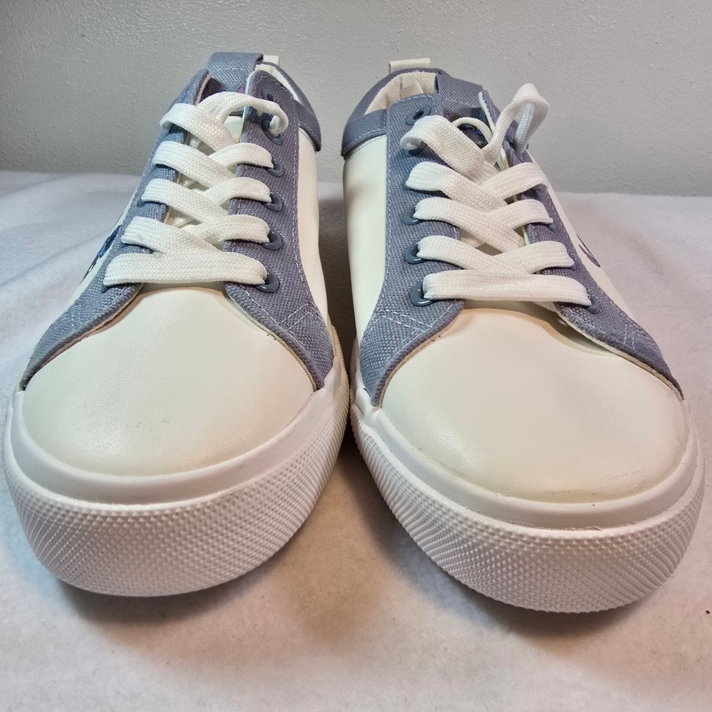 Y2K Disney Ground Up Lilo Stitch White Canvas Sneakers Kawaii Streetwear Women 9 - Picture 3 of 12
